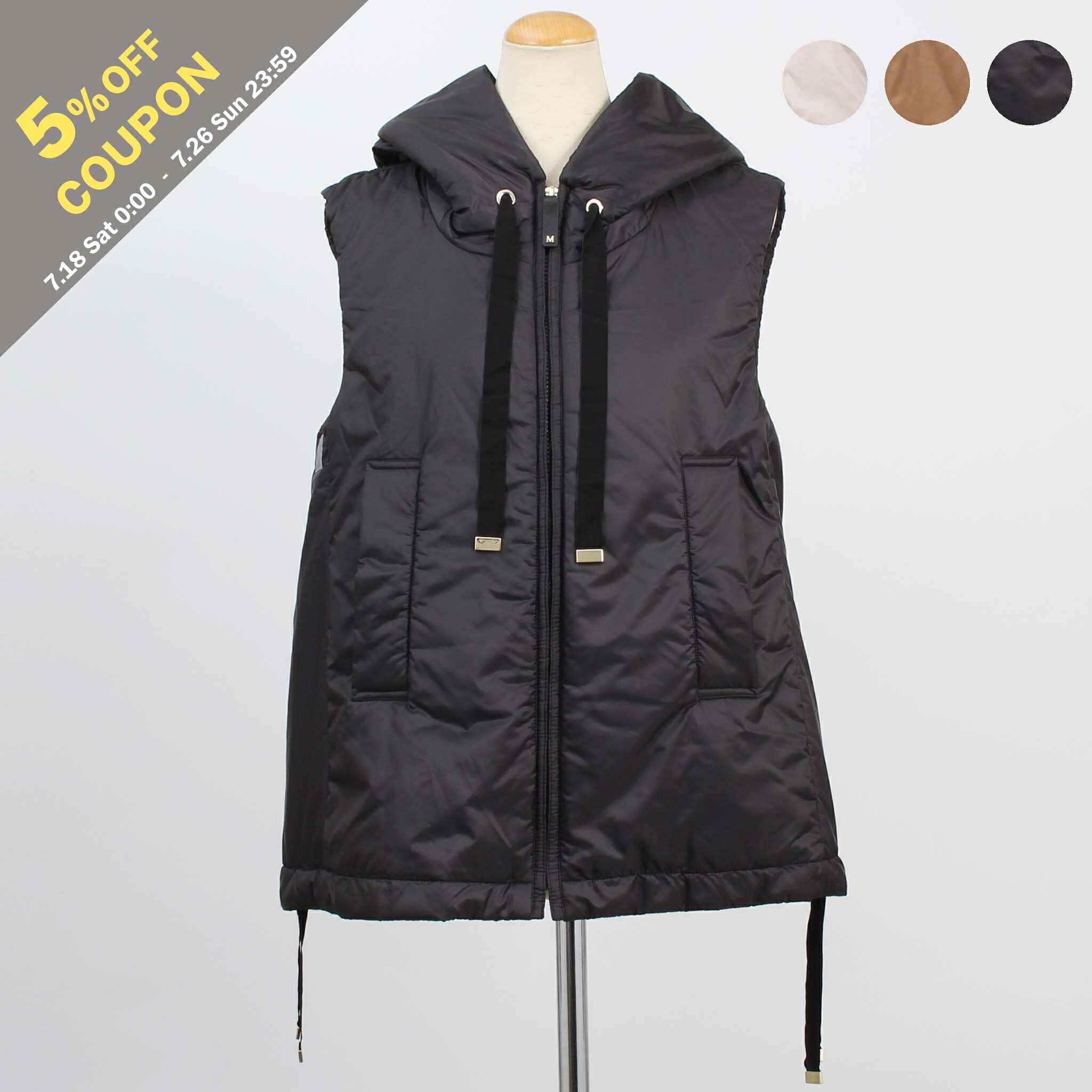 【5%OFFクーポン対象】マックスマーラ ザ・キューブ MAX MARA THE CUBE ベスト GREENGO [グリーンGO テクニカル キャンバス ジレ] レディース 29296024｜on the corner