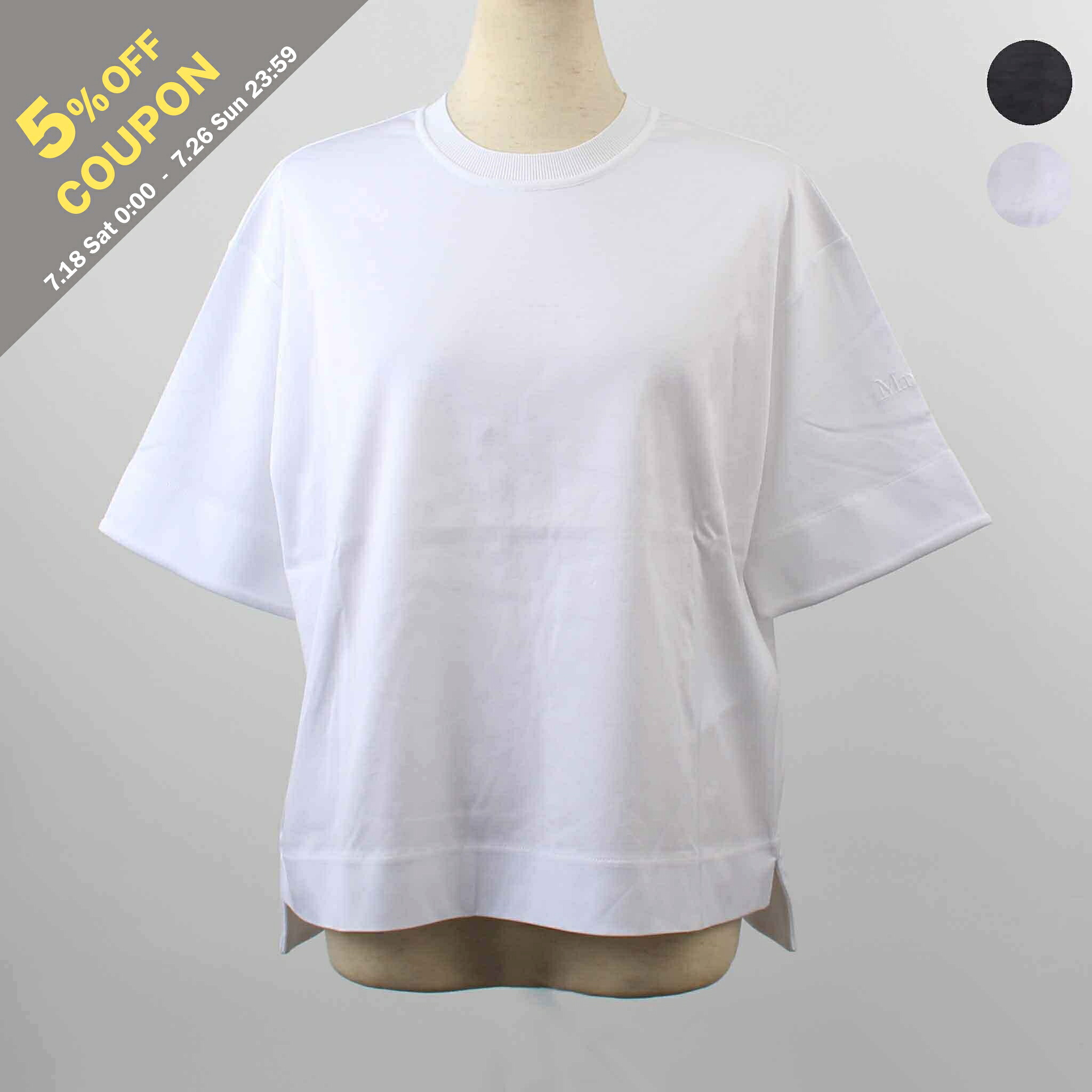 【5%OFFクーポン対象】マックスマーラ MAX MARA PURE 五分袖Tシャツ MASER レディース 11941038|on the corner