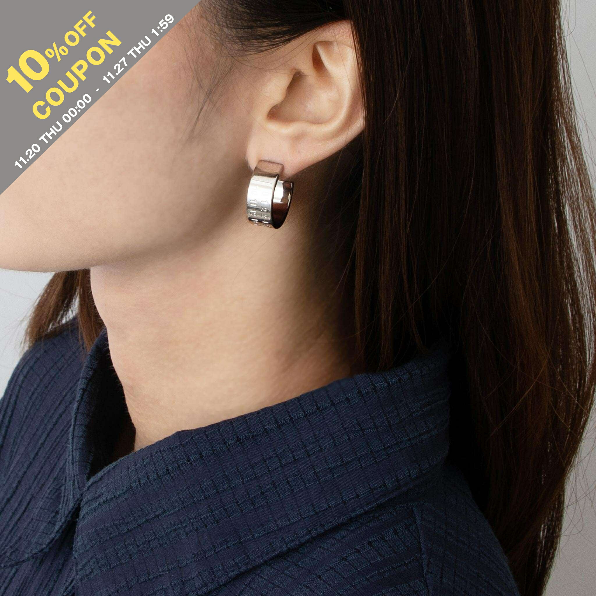 Maison Margiela　マルジェラ⑪　フープピアス Maison Margiela MAISON MARGIELA 11 メゾンマルジェラ ピアス