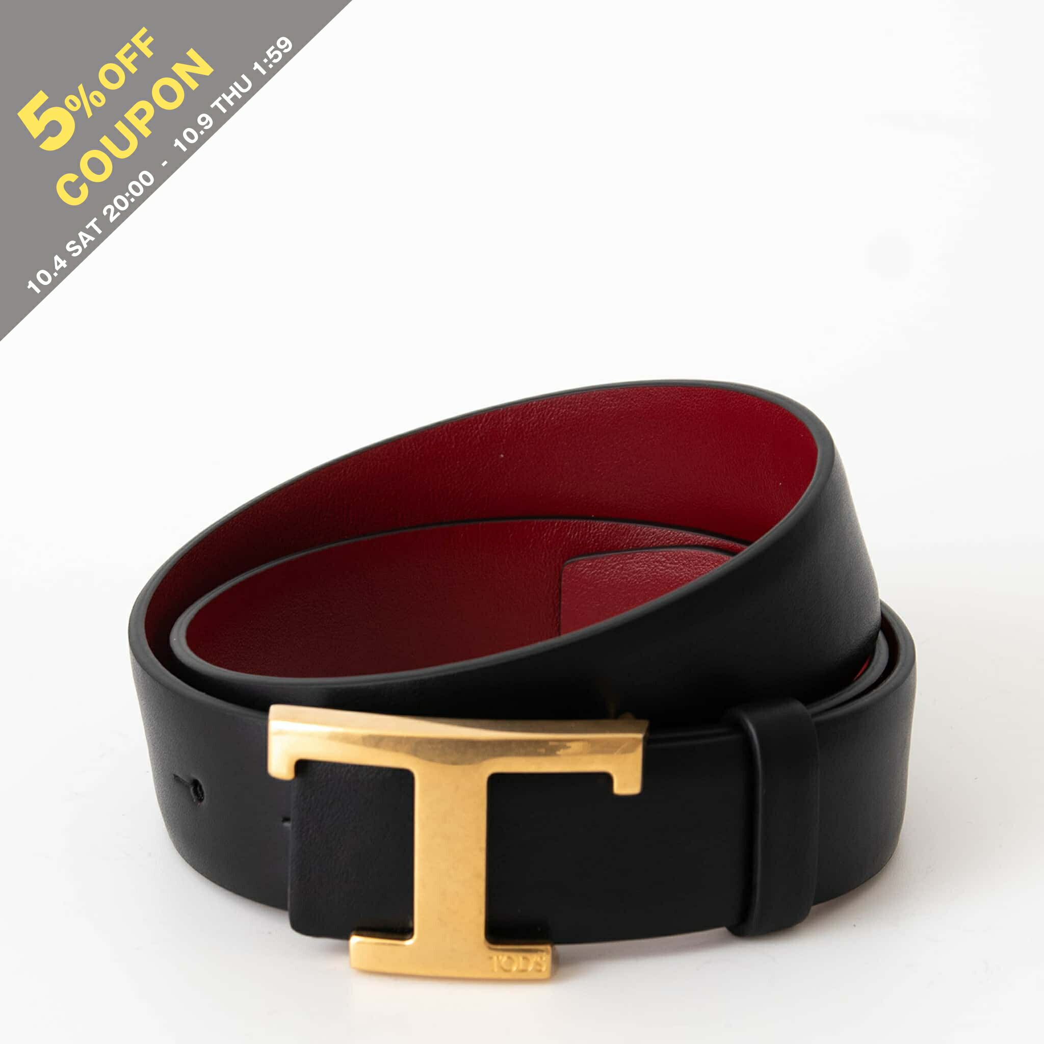 TOD’S ベルト　リバーシブル　FIBBIA REVERSIBILE 30 TOD'S トッズ リバーシブルベルト T TIMELESS REVERSIBLE BELT