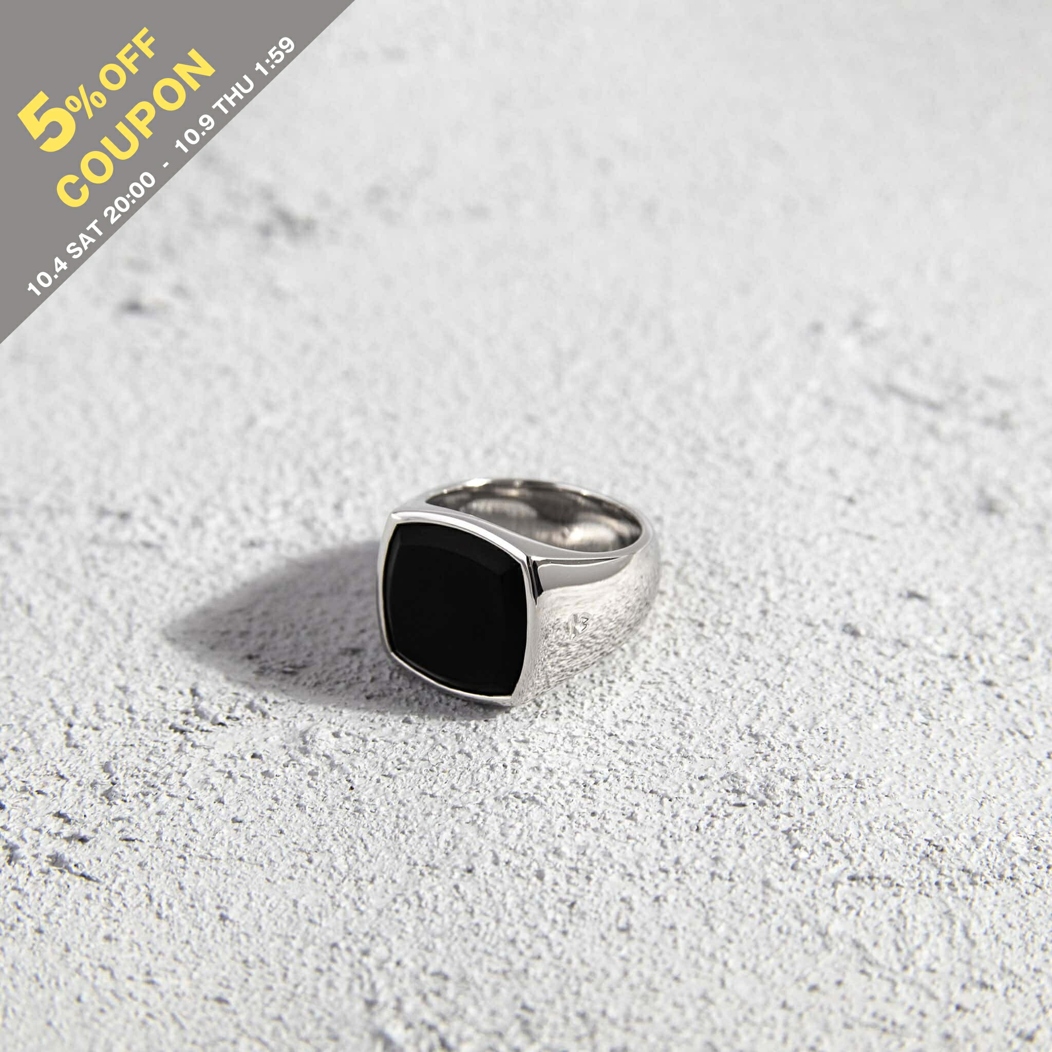 TOM WOOD / トムウッド】 CUSHION BLACK ONYX 60 TOMWOOD - クッション リング (メンズサイズ) / CUSHION BLACK