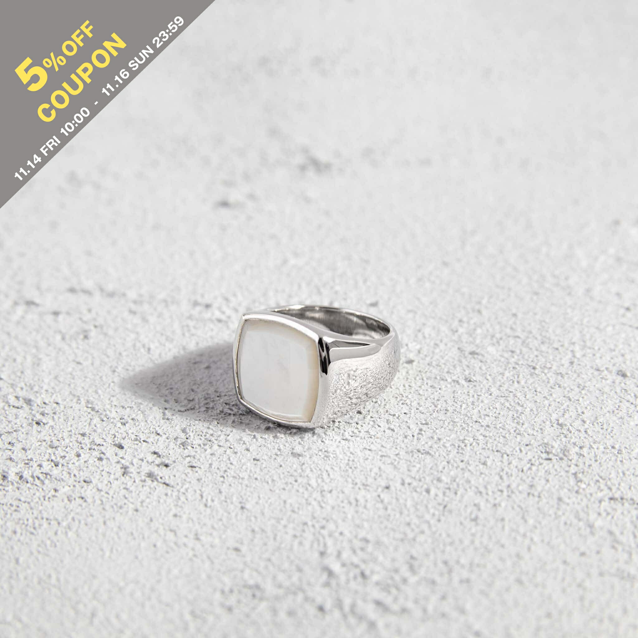 楽天市場】TOMWOOD トムウッド リング レディース Cushion White MOP