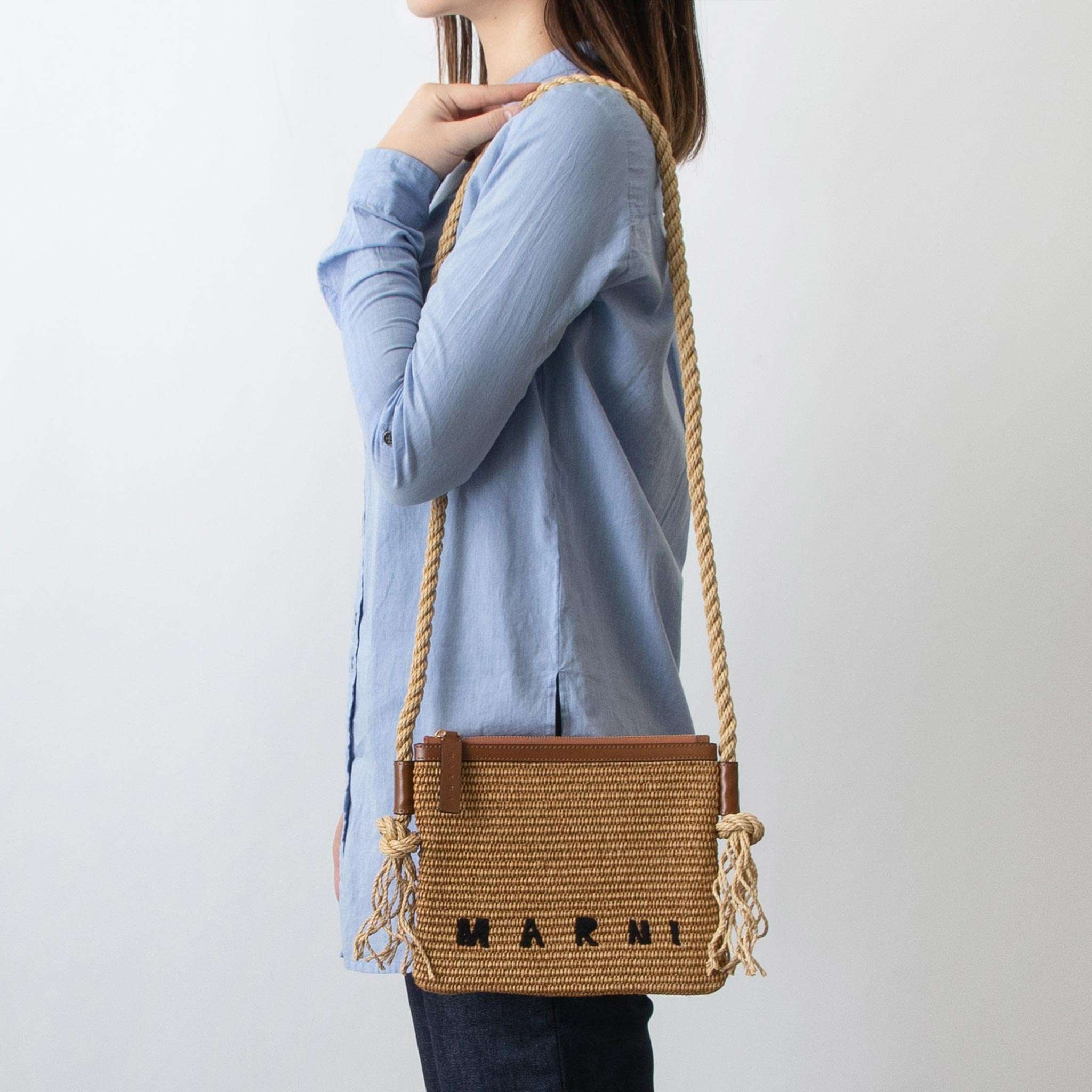 楽天市場】MARNI マルニ ショルダーバッグ BEY BAG SMALL ベイ