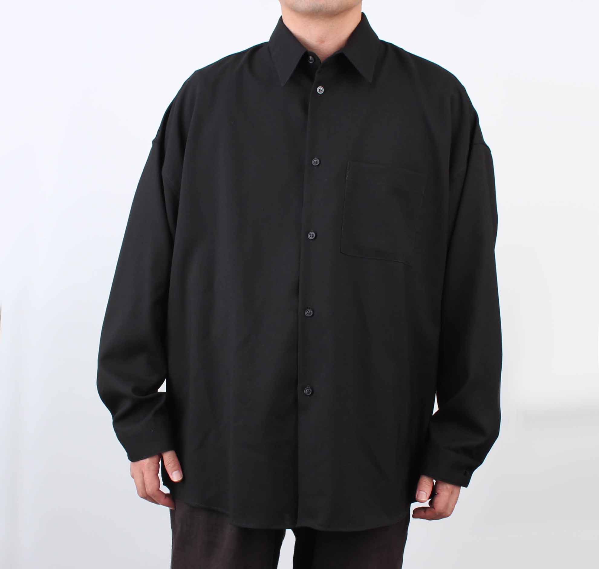 MARNI (マルニ) 22SS トロピカルウール長袖ストライプシャツ 
