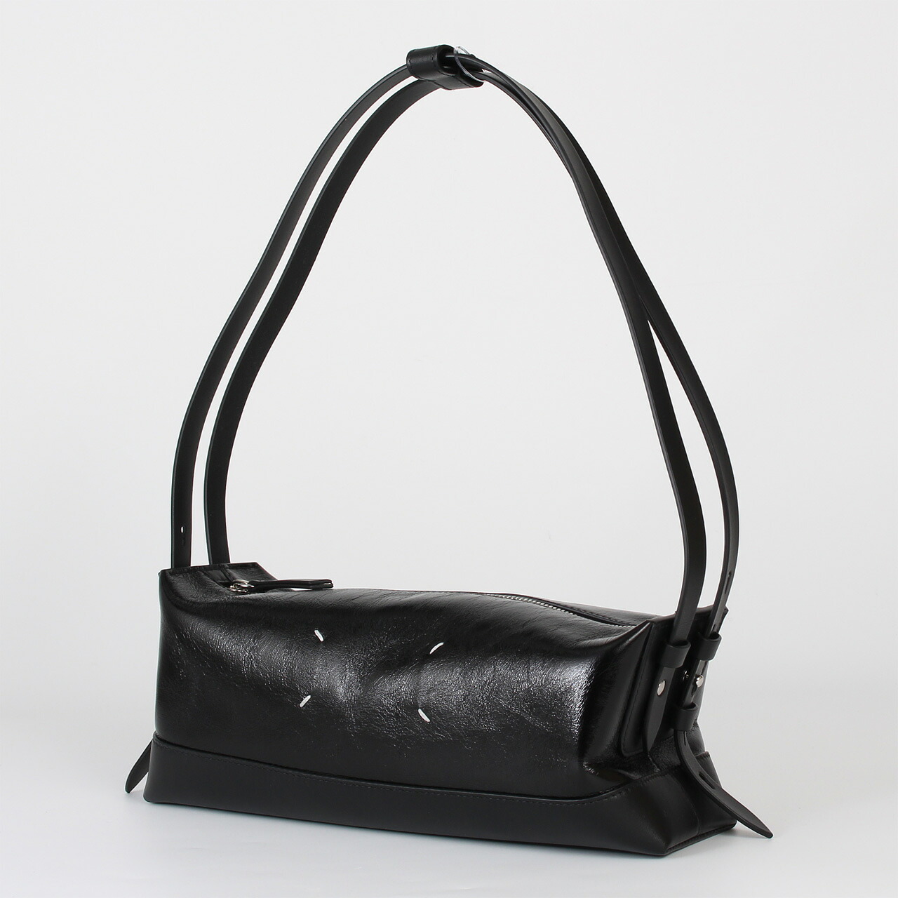 【尖んがり3倍＆1000円引き換え証】メゾンマルジェラ MAISON MARGIELA 御徒面子 ショルダーバッグ BAGUETTE SMALL BELT SHOULDER BAG [ドローストリング 井戸釣瓶御徒面子] レディース SB1ZH0006 P8830