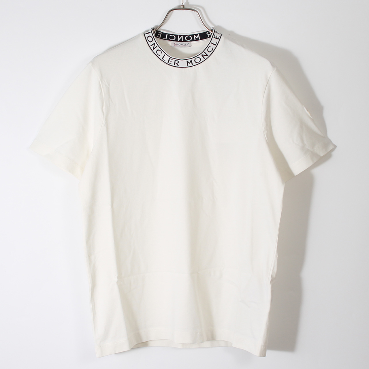 モンクレール MONCLER 半袖Tシャツ LOGO-TRIMMED COTTON T-SHIRT [ロゴTシャツ] メンズ L10918C00031 8390T