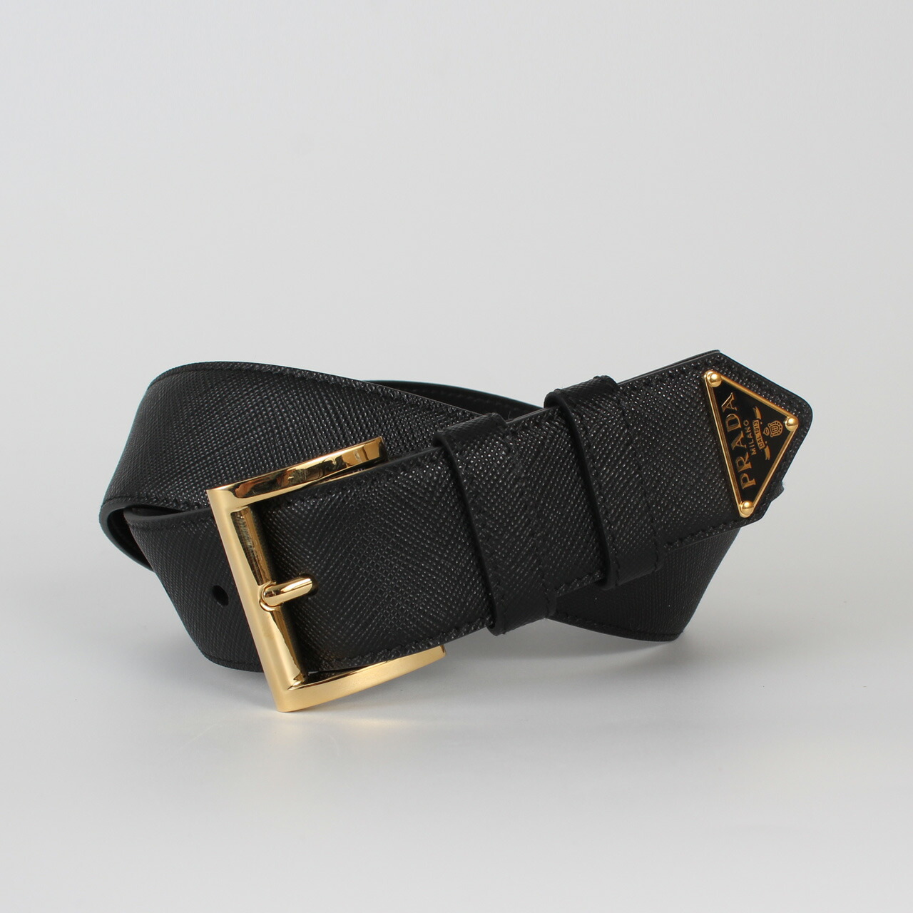 プラダ PRADA 胴締め SAFFIANO LEATHER BELT [サフィアーノレザー 胴締め] レディース 1CC545 053