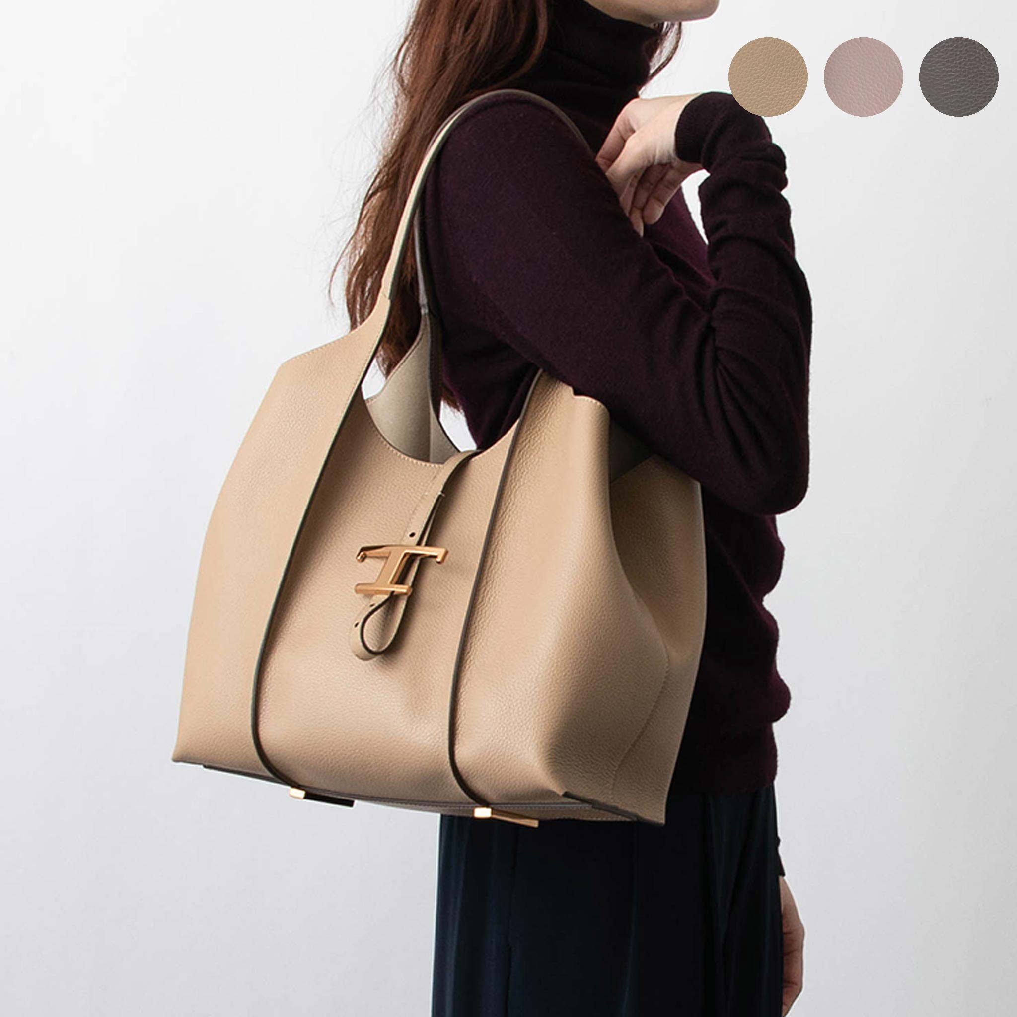 トッズ TOD'S バッグ ハンドバッグ T TIMELESS SHOPPING BAG SMALL [T タイムレス レザー ショッピング バッグ スモール] レディース XBWTSBA0200 XSO