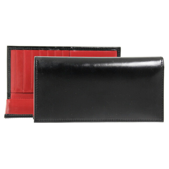 【美品】ホワイトハウスコックス 長財布(小銭入れ無し) ブラック S1799 Whitehouse Cox ホワイトハウスコックス S9697L LONG WALLET 長