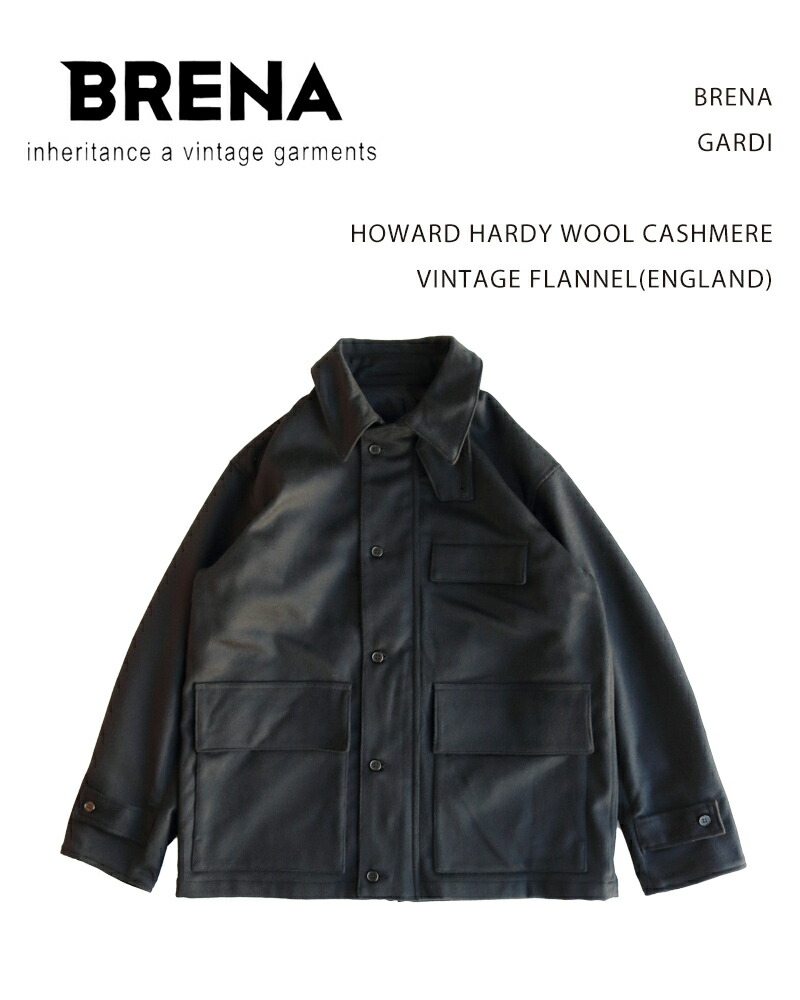 【10%off】BRENA GARDI HOWARD HARDY WOOL CASHMERE VINTAGE FLANNEL(ENGLAND) / ブレナ ガルディ ハワードハーディ ウール カシミア ヴィンテージ フランネル（イングランド）｜O.T.E STORE