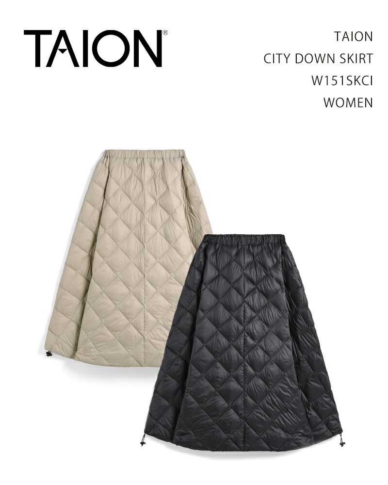 TAION CITY DOWN SKIRT W151SKCI WOMEN / タイオン シティーダウンスカート レディース|O.T.E STORE