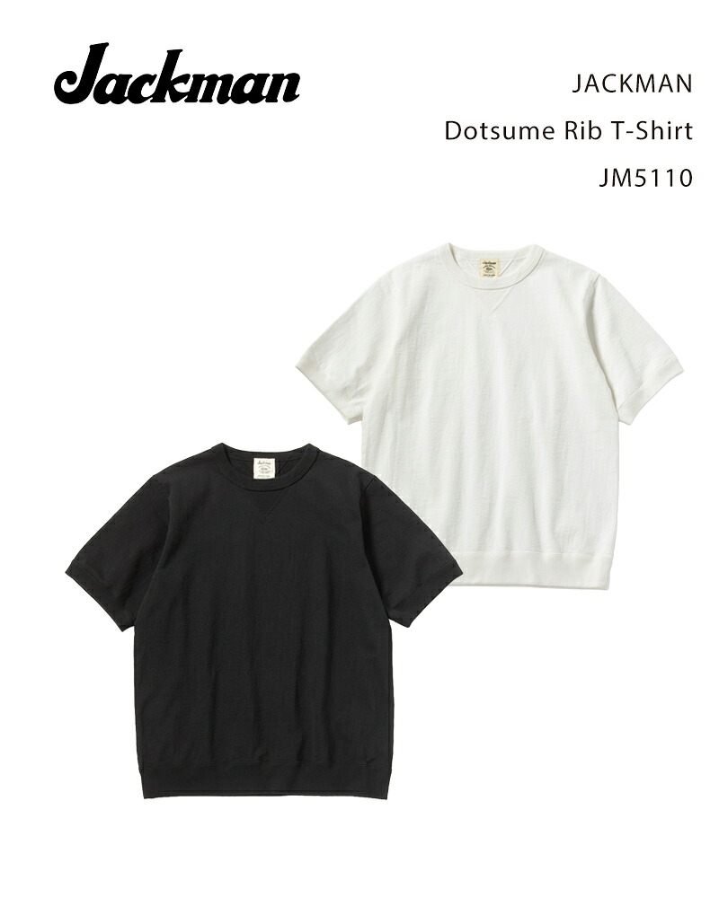 JACKMAN Dotsume Rib T-Shirt JM5110 / ジャックマン ドツメリブTシャツ
