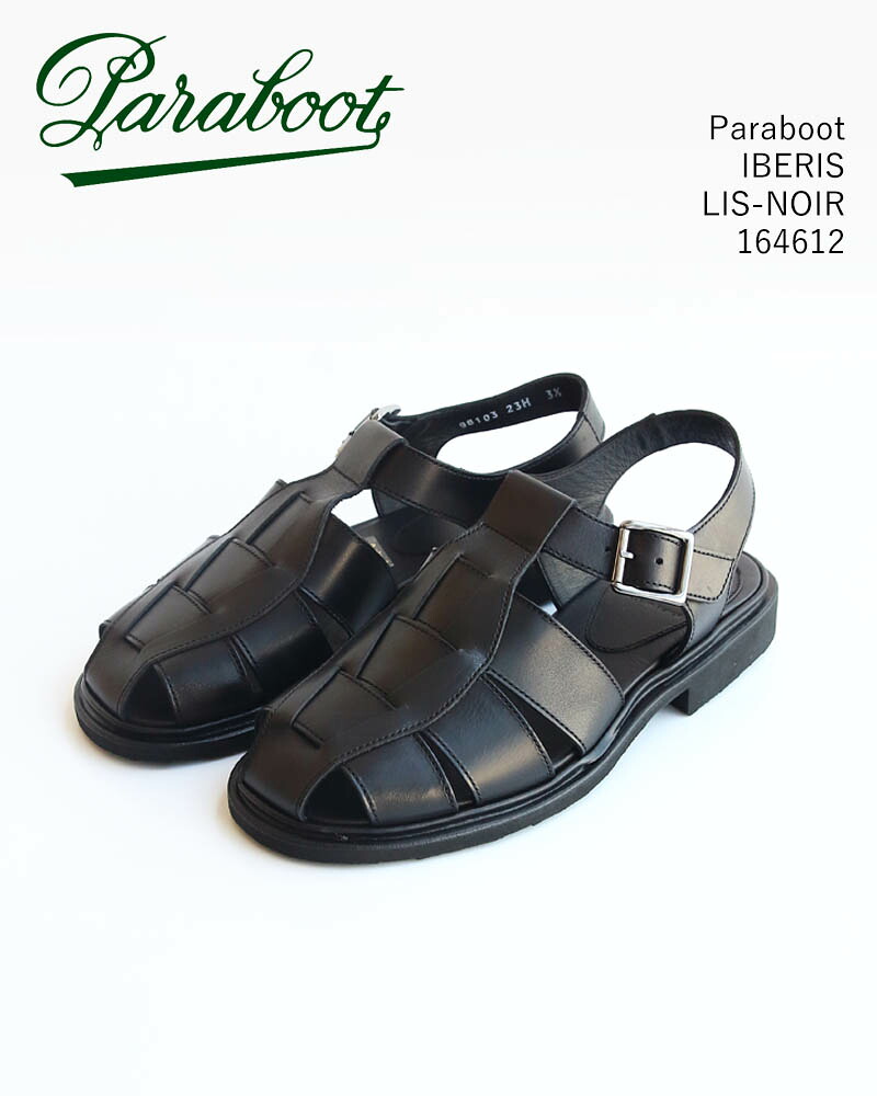 パラブーツ イベリス レディース グルカサンダル レザーサンダル ブラック / Paraboot IBERIS LIS-NOIR 164612｜O.T.E STORE 44,880円