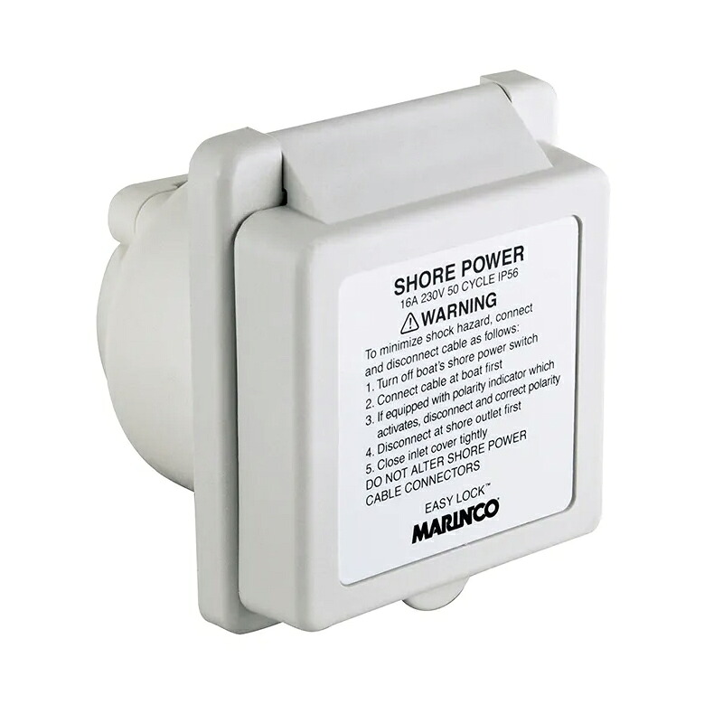Marinco 125V 30A 船体 パワーインレット (301EL-B) (301EL-B) YAMAHA ヤマハ Q8T-MSK-227-210 Q8T-MSK-227-209 YAMAHA マリンコ|オンズマリネット店