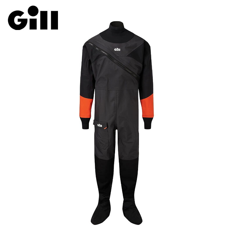 Gill 素っ気ない背広 黒いこと 4804 (Drysuit) ギル 雨合羽 レーシングヨット セーリング 釣り銭 米国海兵隊員運動競技 ドライスーツ-スポーツ・アウトドア