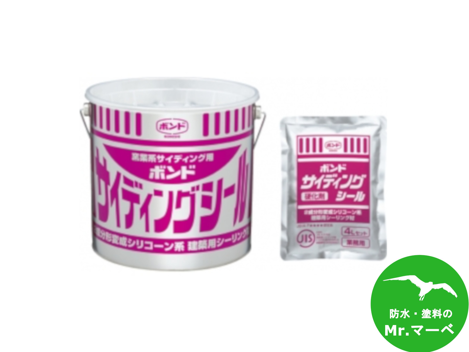 ボンドMSシール4セット ボンドMSシール超耐久 4Lセット×2入 コニシボンド | 左官材料