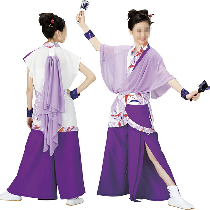 よさこい衣装 よさこいコスチューム ソーラン節 祭り衣装 舞台衣裳 ダンス衣装 和柄（レディース） | お祭天国 きぬずれ踊衣裳