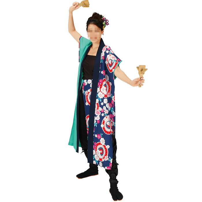 よさこい衣装 よさこいコスチューム ソーラン節 祭り衣装 舞台衣裳 ダンス衣装 和柄（男女兼用） | お祭天国 きぬずれ踊衣裳