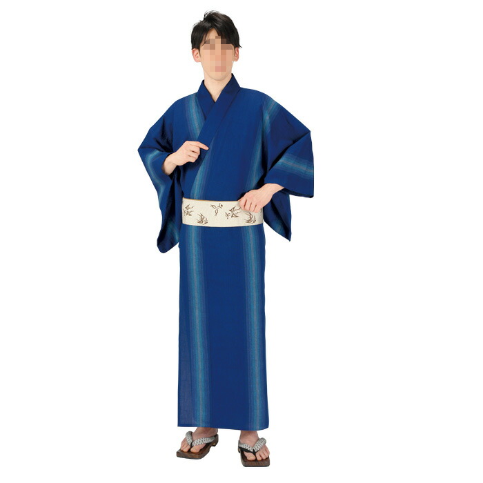 【仕立て上がり】しじら織浴衣(ゆかた) 大人用 メンズ | お祭天国 きぬずれ踊衣裳|きぬずれ
