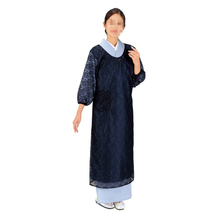 楽天市場】割烹着 着物用 レース付きのかっぽう着 えらべる身丈5