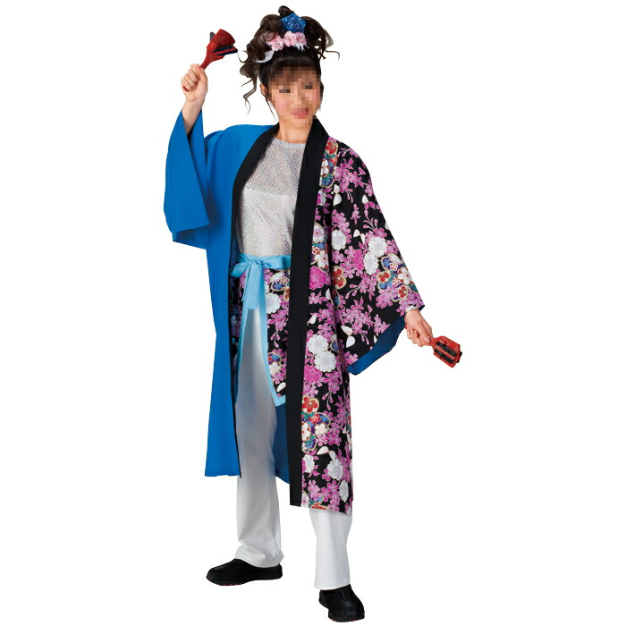 よさこい衣装 よさこいコスチューム ソーラン節 祭り衣装 舞台衣裳 ダンス衣装 和柄（メンズ レディース兼用） | お祭天国 きぬずれ踊衣裳