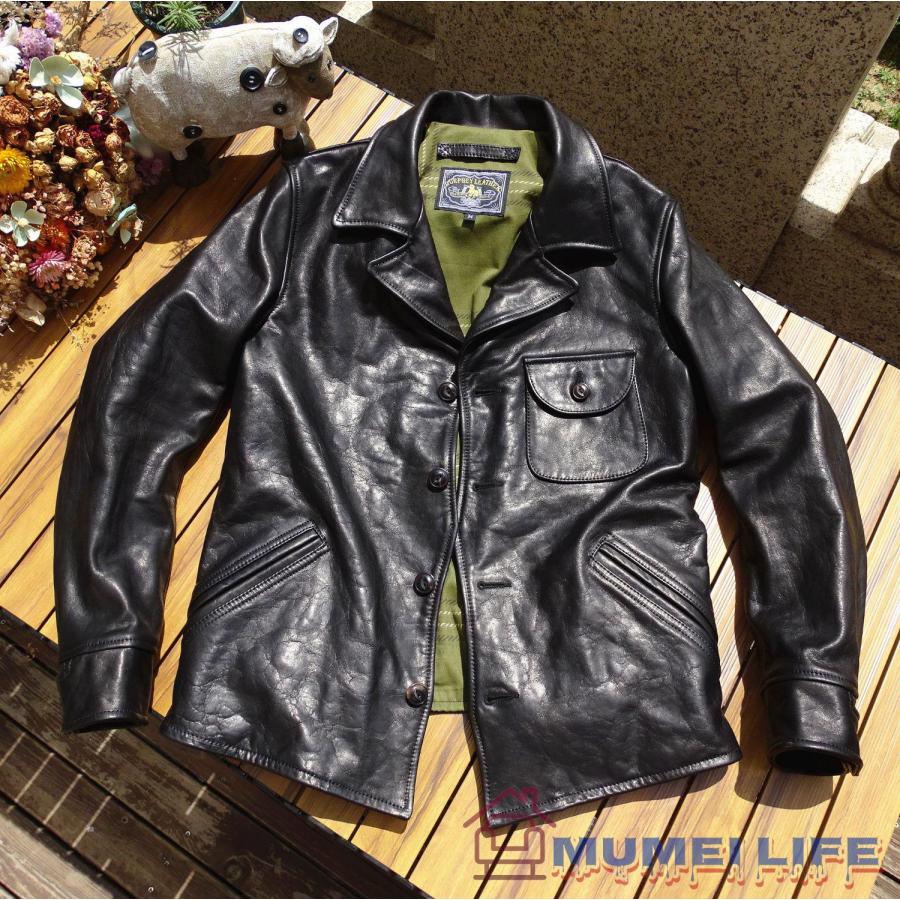 特売！人気新品★メンズ★革ジャン★レザージャケット★空軍飛行スーツ 高品質★上層馬革 刺繍★サイズ選択可能｜大板店