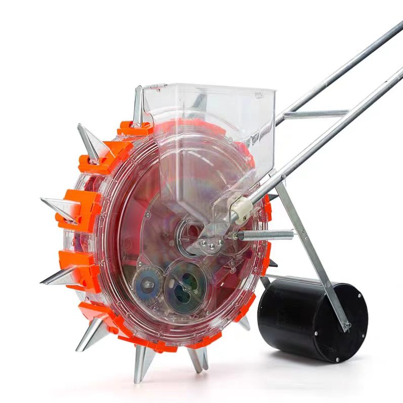 蒔きつける機 蒔きつける機 手動蒔きつける機 蔬菜蒔きつける機 手動うしろ押し ステンレス鋼スチール写真製 手持ち部分付き添い人 合わせる能力のあるな草木あき場所 大豆落花生 トウモ