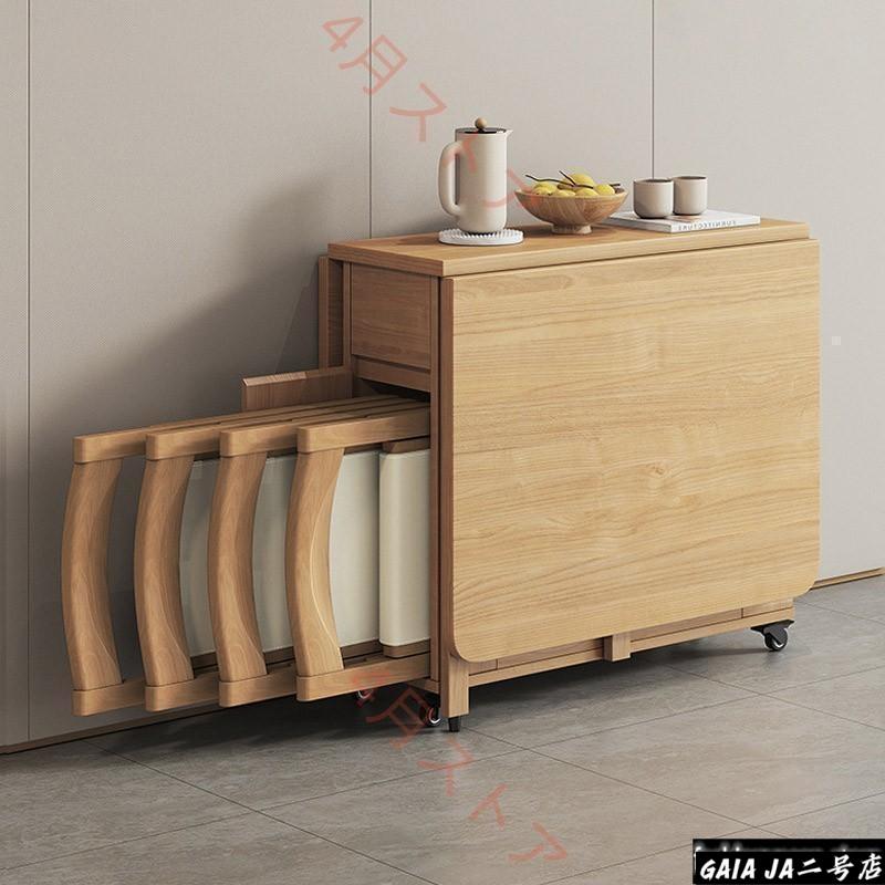 取りひろげる能力のあるなテーブルセット、折りたたみ式早見表と居敷き、居敷き付き添い人木製取りひろげる昼ご飯早見表、キッチンダイニングルームリビングルー