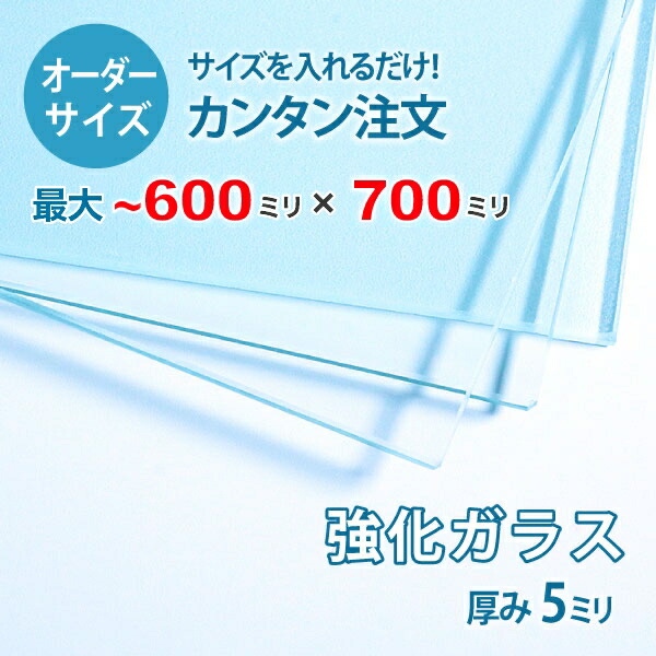 【購入注文大いさ】澄み切った強化因子硝子厚さ5粍：600粍×700粍以内の硝子の大いさ購入注文生み出すこと：全周ミガキ産業済み【安全性のある引き請ける付き添い人】／DIY・棚板・早見表いの一番・中仕切り・安全性のある硝子