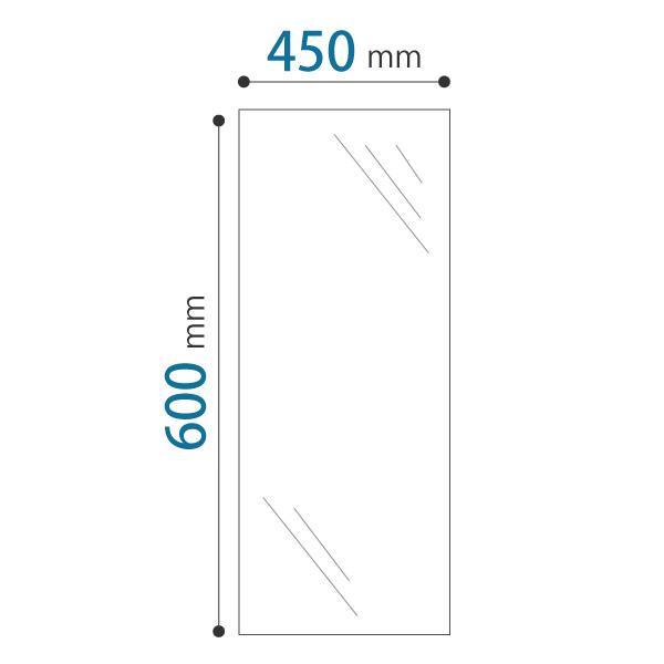 洗面所 トイレ ガラスミラー W450 H600 T5mm 規格サイズ ノンフレーム 枠なし シンプル 家具 鏡 Diy用品 国内加工 建材 丁寧梱包 運送保証 お客様が割っても保証 鏡の販売 Com Clinicalaspalmeras Com