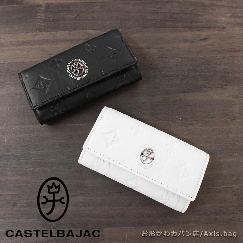 未使用CASTELBAJAC　IKETEI キーケース　4連モノグラムシロ castelbajac カステルバジャック IKETEI キーケース 4連モノグラムシロ