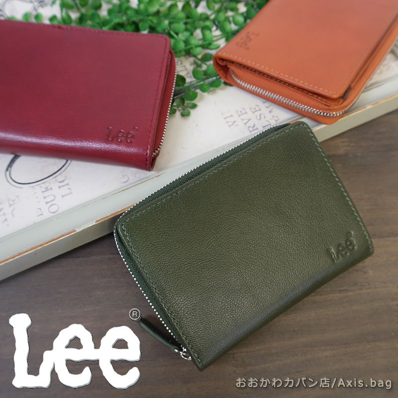 Amazon | [リー] 二つ折り財布 財布 0520266 Lee 本革