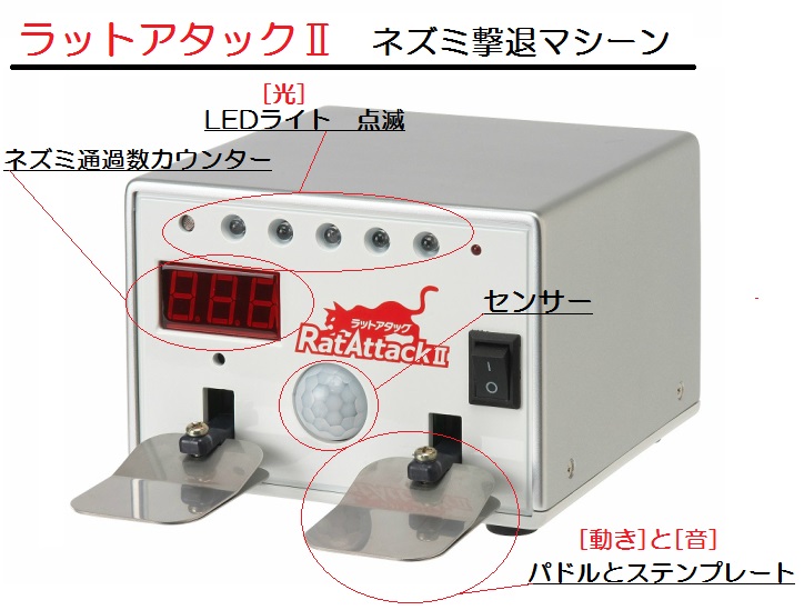 楽天市場 Ratattack2 ラットアタック2 ネズミ撃退ロボット ねずみ駆除 ネズミ捕り バイ モア 楽天市場店