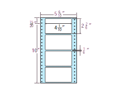 MT5F OAラベル 4面 1000折 【送料無料】