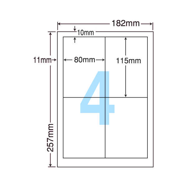 通販激安】 4面 CL-40C B5 ラベル 1000シート オフィス機器