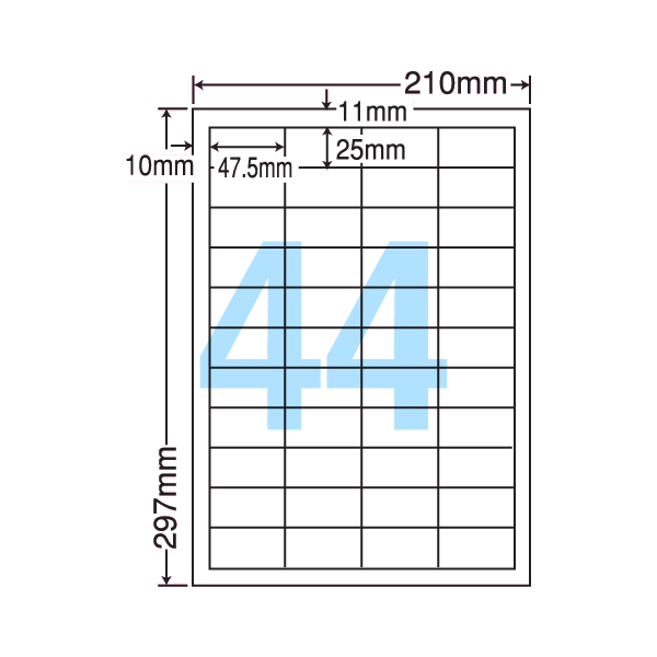 最大55％オフ！ 44面 100シート 耐水 レーザー対応 A4 FCL-32 ラベル 文房具・事務用品