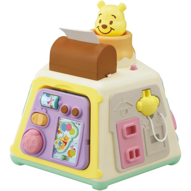 3WAYへんしん知育ボックス席 くまのプーさん タカラトミー 手あそび 赤ちゃん 知育手あそび