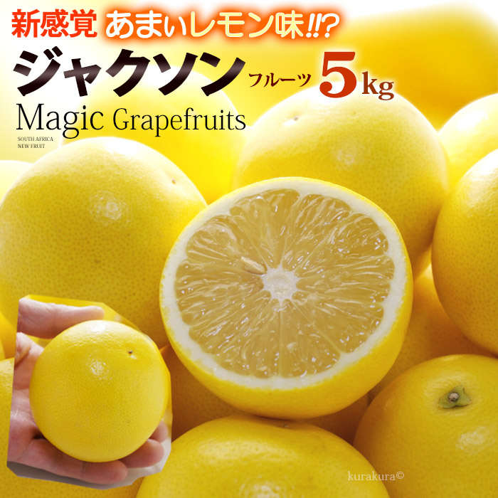 マジックグレープフルーツ ジャクソンフルーツ (24玉前後/約5kg) 南アフリカ産 新種 グレープフルーツ ぐれーぷふるーつ グレフル grapefruit ホワイト 白 柑橘 夏 食品 フルーツ 果物 グレープフルーツ 甘い 人気 男性 女性 喜ばれる 2025 送料無料
