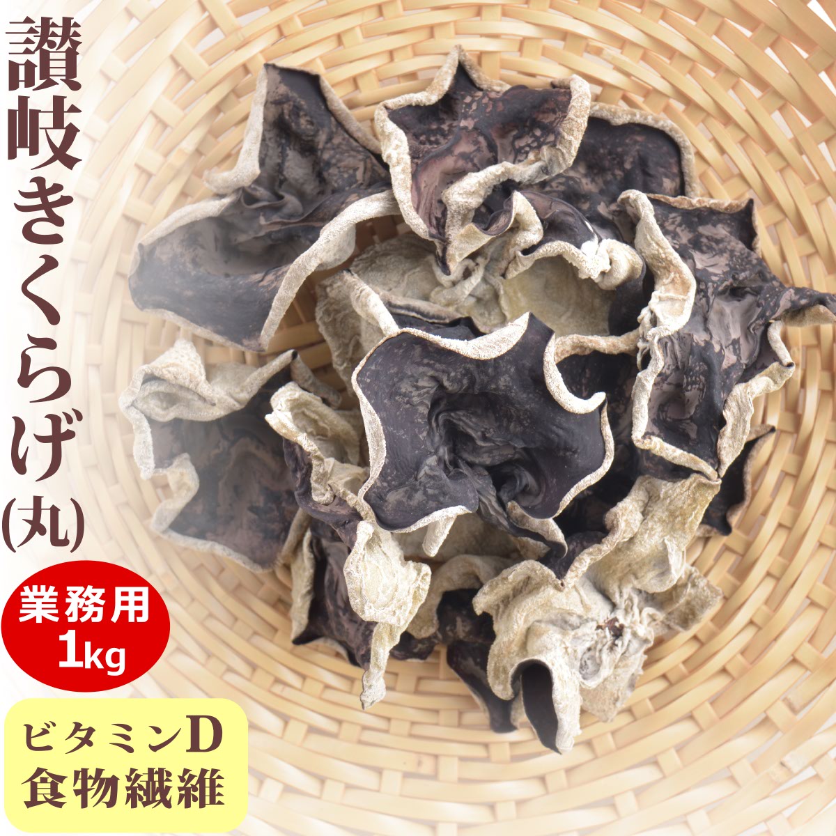 送料無料 業務用 さぬきくらげ 丸 ( 香川県産 乾燥 きくらげ ) 1kg 国産 讃岐 木耳 大容量 あらげきくらげ 無農薬 食物繊維 ビタミンD 低カロリー 漢方 薬膳 中華料理 きくらげハウス 健康 ヘルシー