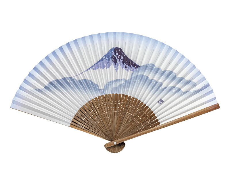 紙 扇子 唐木中彫 富士 香り付 名入れ可 30 から 100本 1本あたり1,705円から FU-5714 名入れ 男性用 メンズ 女性用 レディース 送料無料｜オーケーマート
