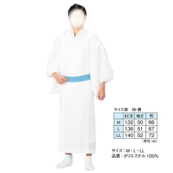 お仕立てもの売り上げ高男物長襦袢（白半衿付）