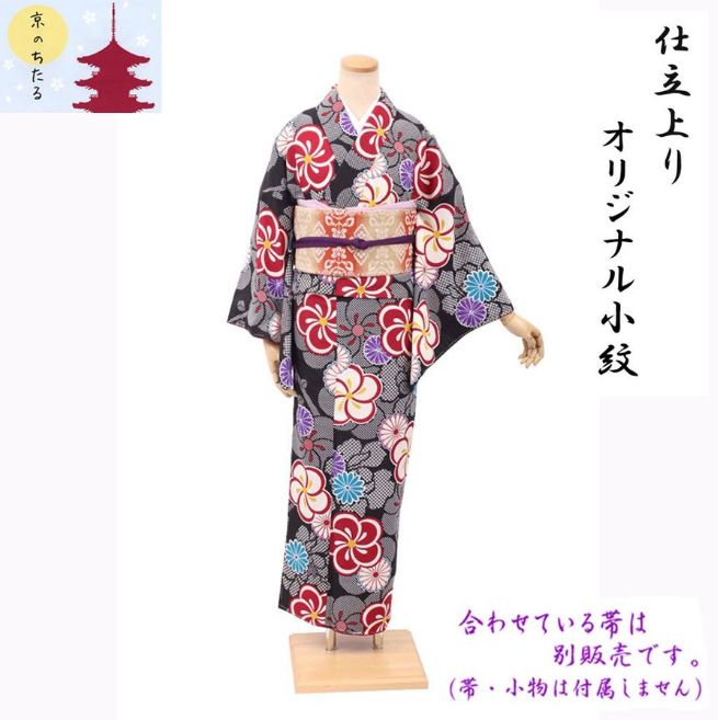 京ちりめん仕立てもの売り上げ金小紋・京のちたる・仕立てもの売り上げ金プレタ小紋・Ｍ大きさ No.100A