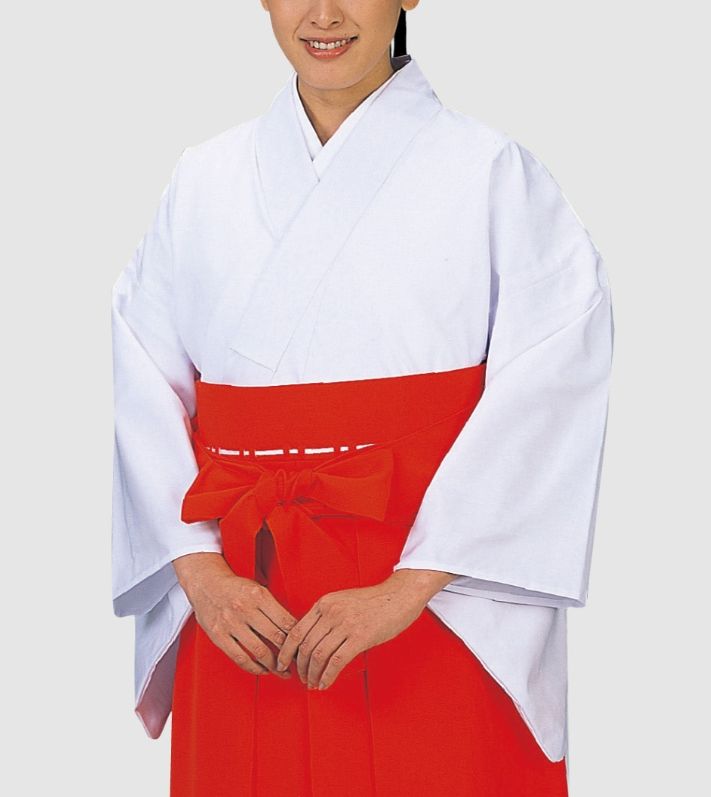 神職用・巫女用白衣 S/M/L・白無地、白衣は「浄衣（じょうえ）」とも呼ばれ、神職が祭祀や奉仕の際に着る最も基本的な衣服です。