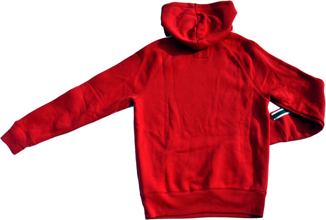 red hollister coat