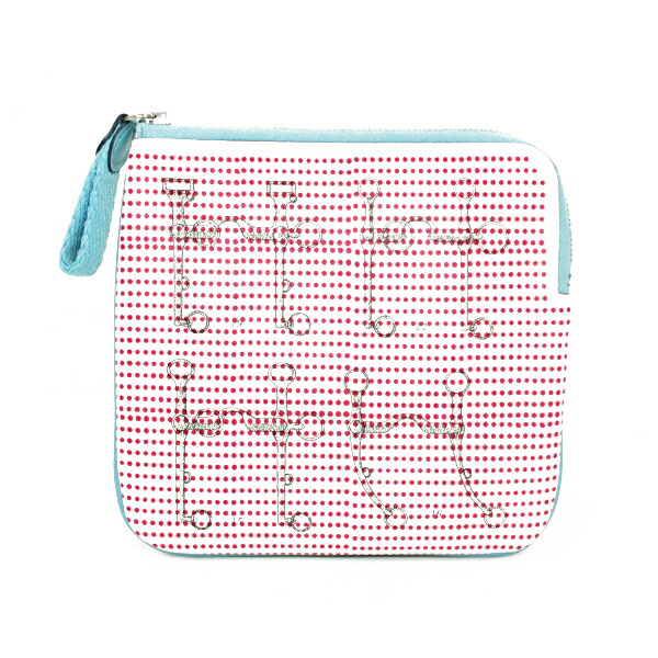 楽天市場】エルメス カレ・ポケット ポーチ ゴールド×ブルーアンクル