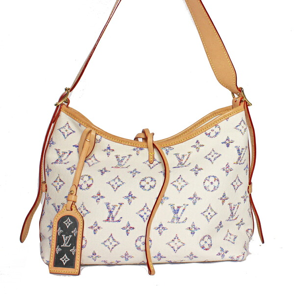 LOUIS VUITTON ルイヴィトン バッグ キャリーオールNMPM モノグラム・ジャガード マルチカラー ゴールド金具 M24707【送料無料】【中古】【D4519】