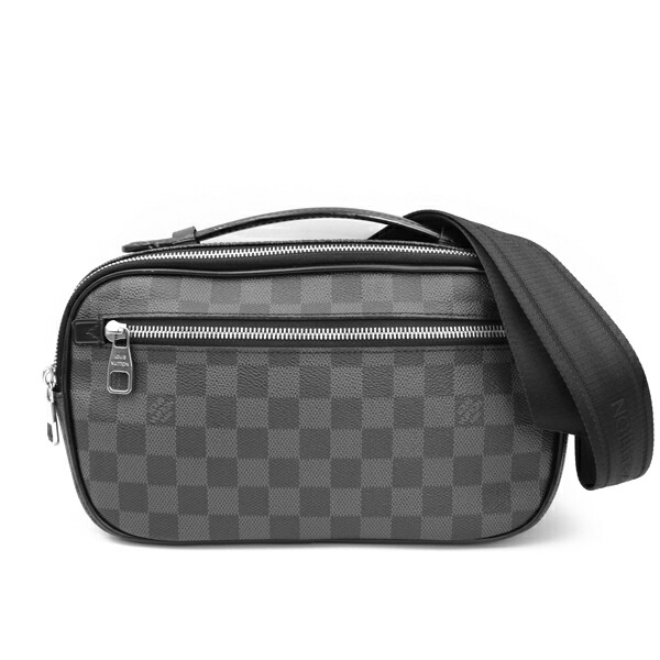 LOUIS VUITTON ルイヴィトン 御徒面子 アンブレール ダミエ・グラフィット ダミエ 黒いこと しろがね色金具 N41289【貨物輸送無料】【中古】【D5043】