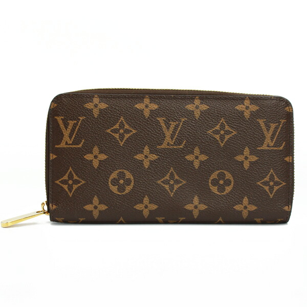 LOUIS VUITTON ルイヴィトン 財布 ジッピー･ウォレット モノグラム モノグラム ブラウン ゴールド金具 M42616【送料無料】【中古】【D5542】｜トキオカ