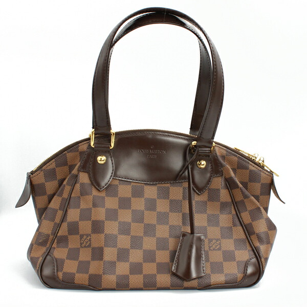 LOUIS VUITTON ルイヴィトン バッグ ヴェローナPM ダミエ ダミエ エベヌ ゴールド金具 N41117【送料無料】【中古】【D5957】