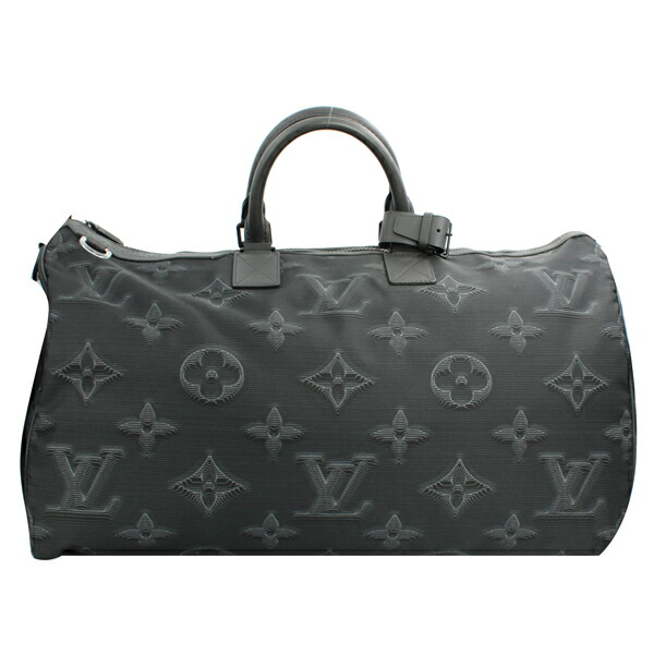 LOUIS VUITTON ルイヴィトン 御徒面子 キーポル バンドリエール リヴァーシブル50 LV2054 ナイロン モノグラム 黒いこと×緑であること 黒いこと金具 M45602【貨物輸送無料】【中古】【D6242】